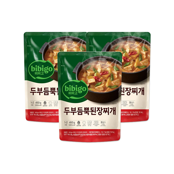 비비고 두부듬뿍 된장찌개 460g x 3개